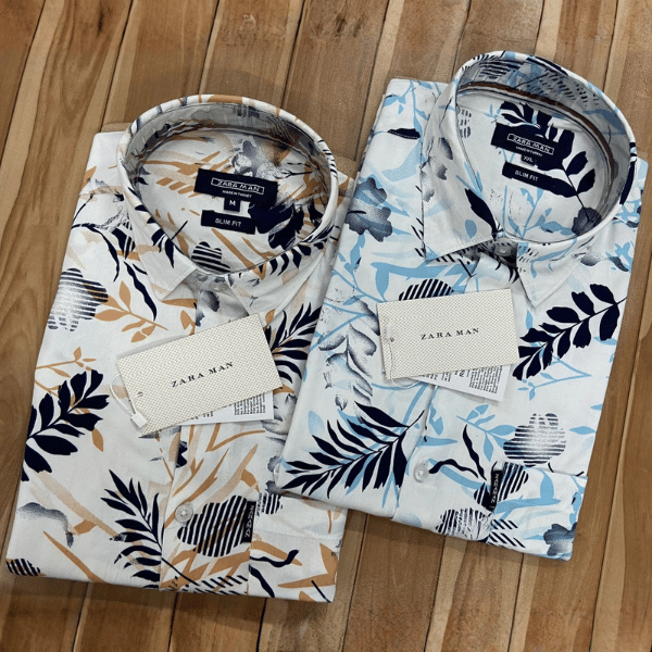 White & Sky Blue Shirt