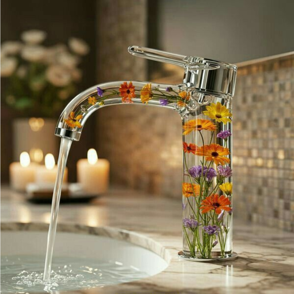 EPOXY RESIN FLOWER TAP