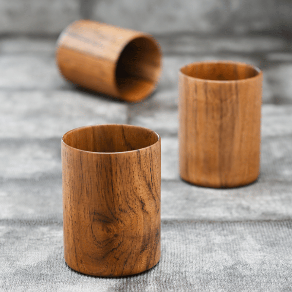WOODEN WATER GLASS