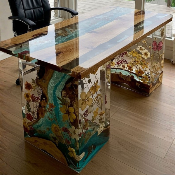 EPOXY RESIN  OFFICE TABLE